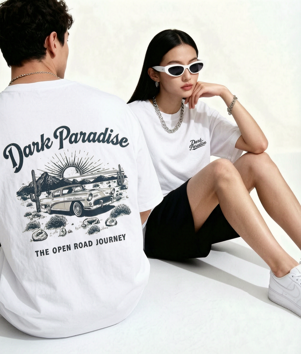 Dark Paradise oversized t shirt - Zaira Street