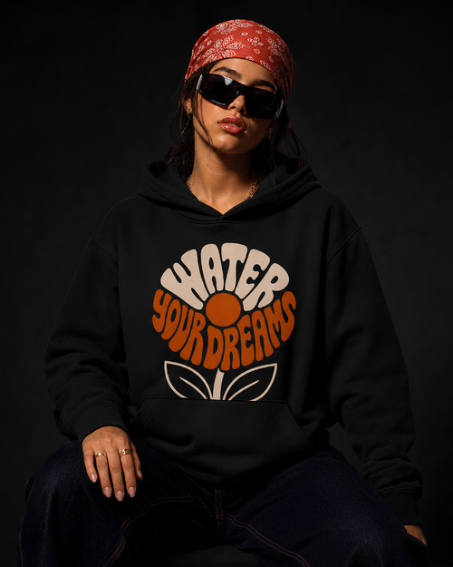 Water Your Dreams Oversized Tee | Retro Flower Graphic Streetwear T-Shirt