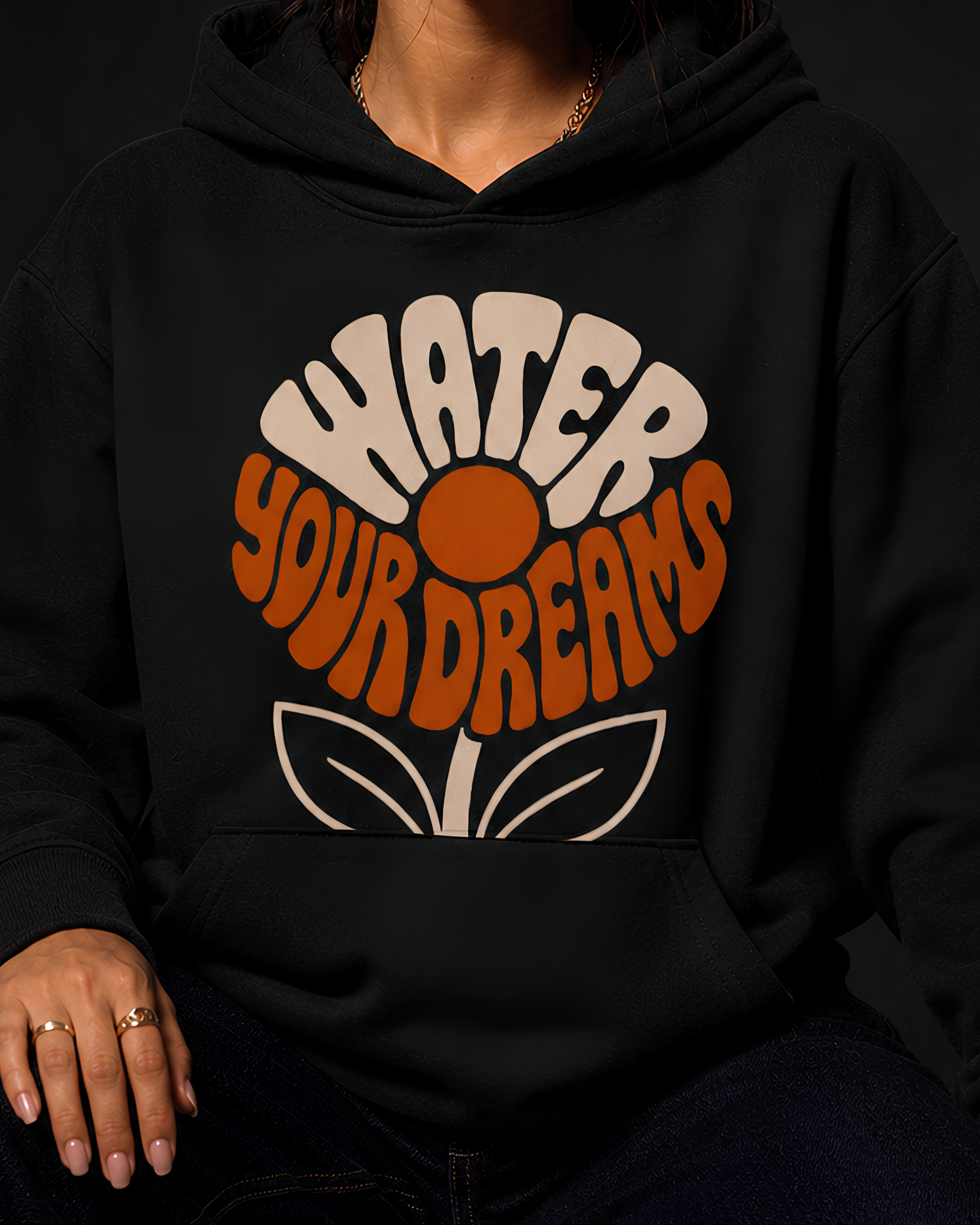 Water Your Dreams Oversized Tee | Retro Flower Graphic Streetwear T-Shirt