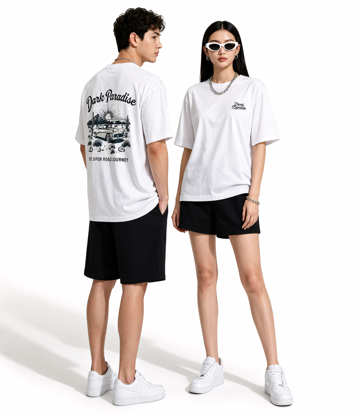 Dark Paradise oversized t shirt - Zaira Street