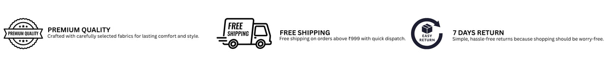 Premium Quality, Free Shipping, 7 Days Return